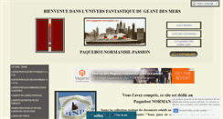 Desktop Screenshot of paquebot-normandie.net